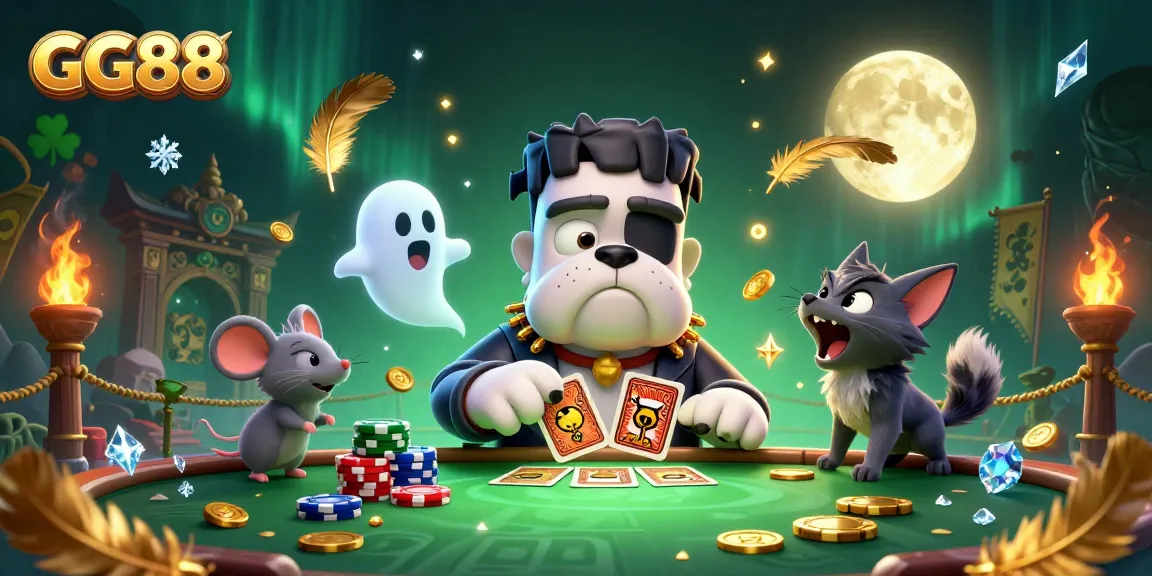 Experience GG88 with lively 3D characters showcasing casino gaming excitement and gambling action.