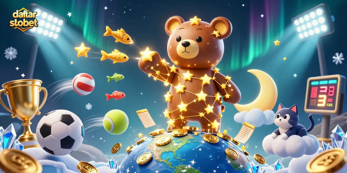 Place bets and win with daftar sbobet in this vibrant 3D sports betting scene.