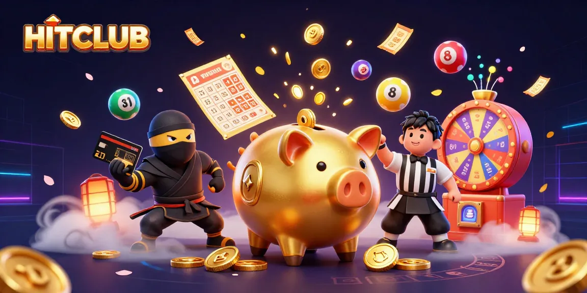 Experience HITCLUB's thrilling gaming world with vibrant characters and dynamic casino elements!